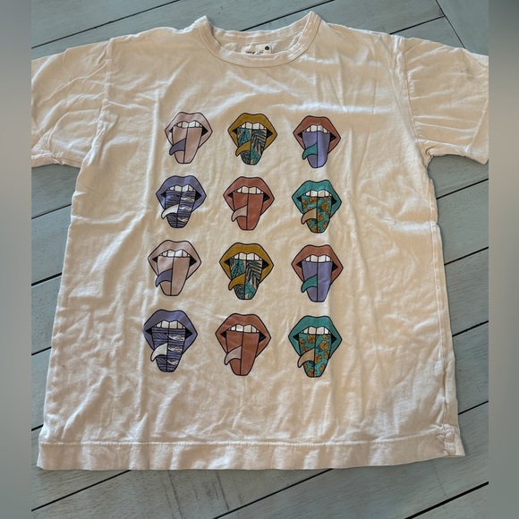 HerWaves | classic Tee rolling single quiver surf surfboard beach  Sz M - Picture 3 of 4